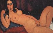 Reclining Nude with Loose Hair (mk38) Amedeo Modigliani